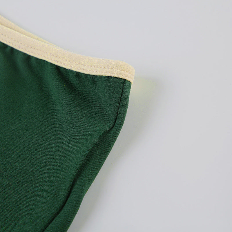 Women Sports Digital Print Contrast Short Sleeve Crop T-shirt and Shorts Casual Two-piece Set 19