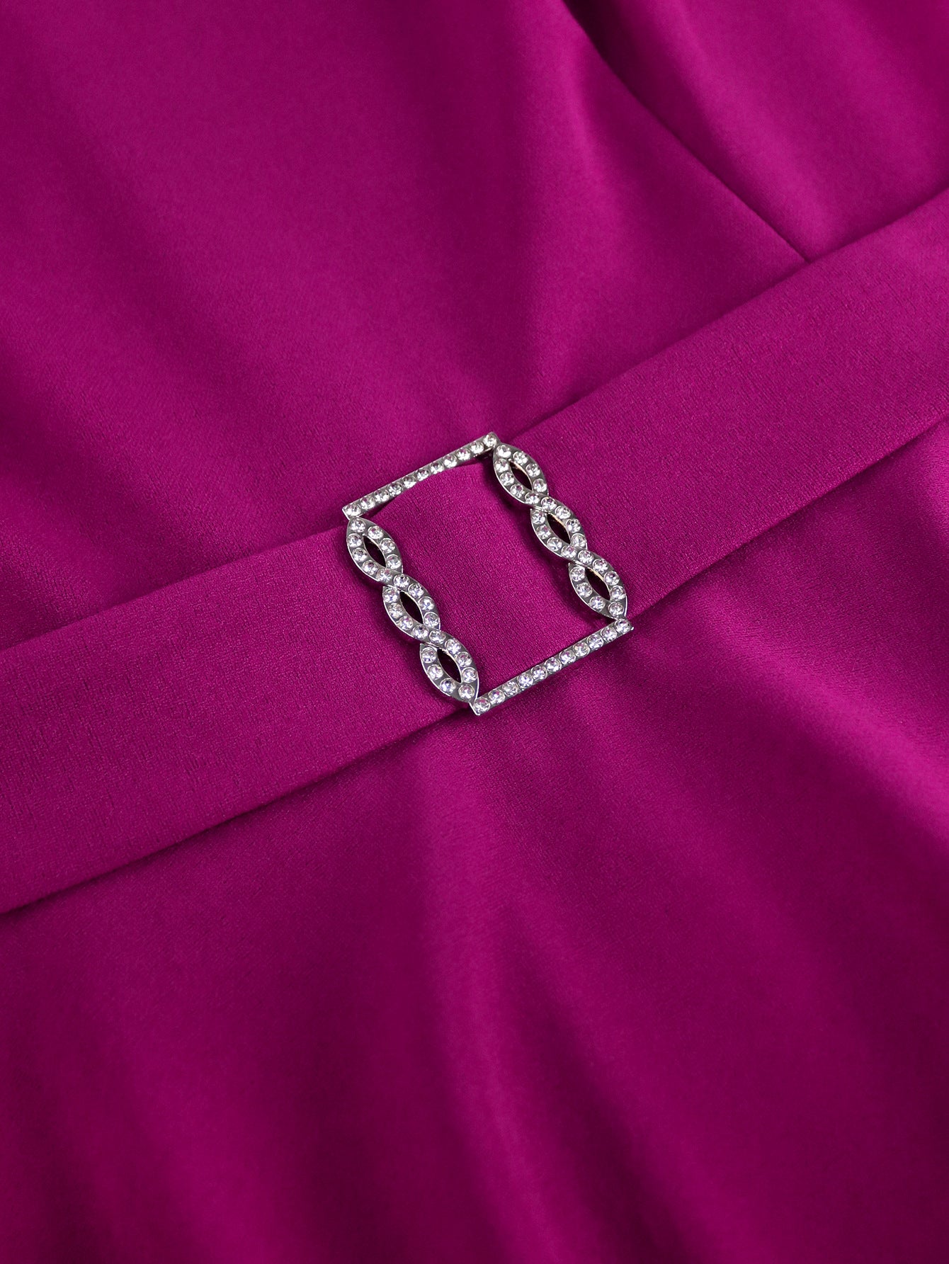 Plus Size Women Round Neck Short Sleeve Irregular Ruffle Elegant Dress 8