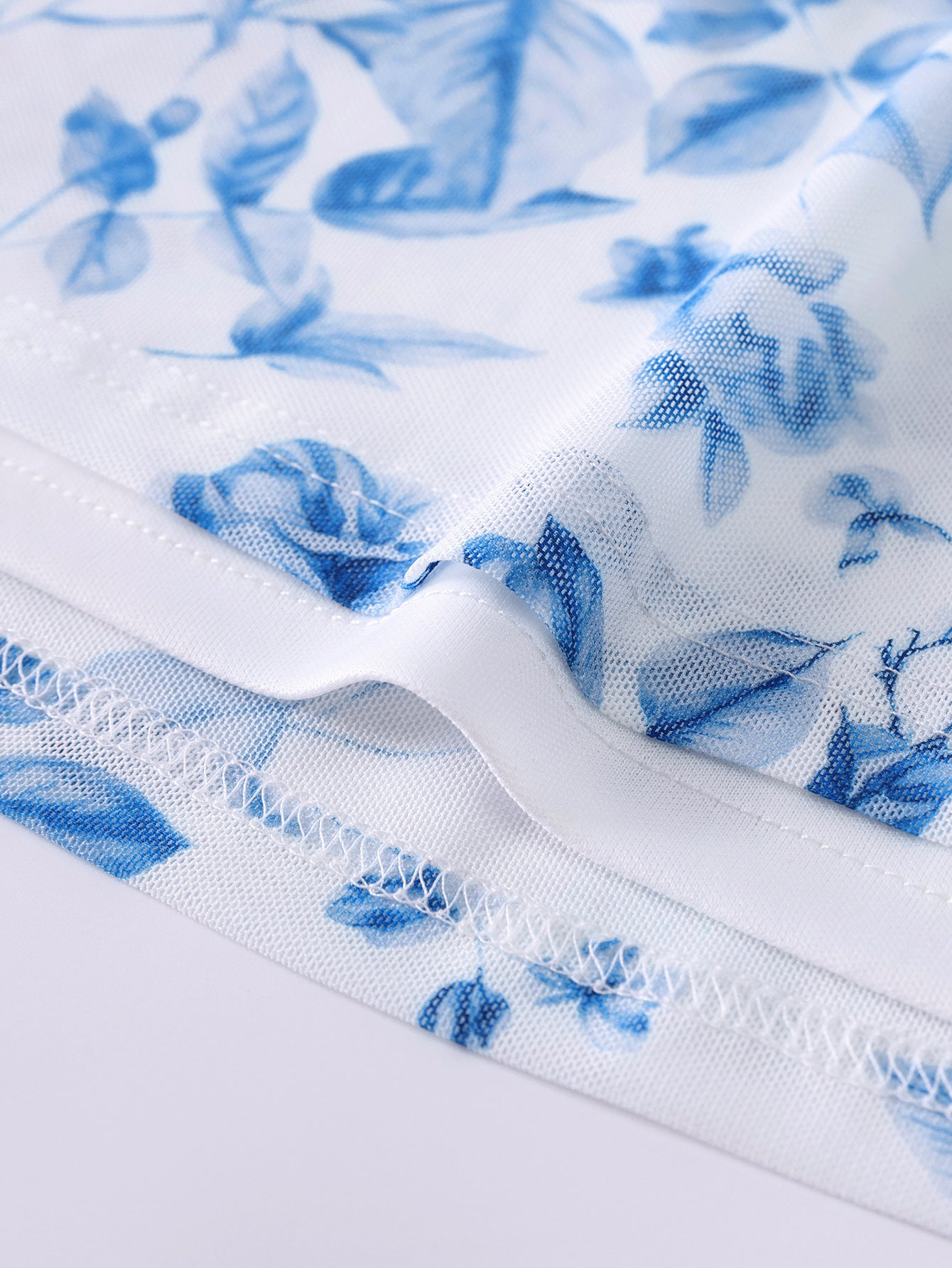 Sheer Mesh Strap Low Back Fishtail Gown 16