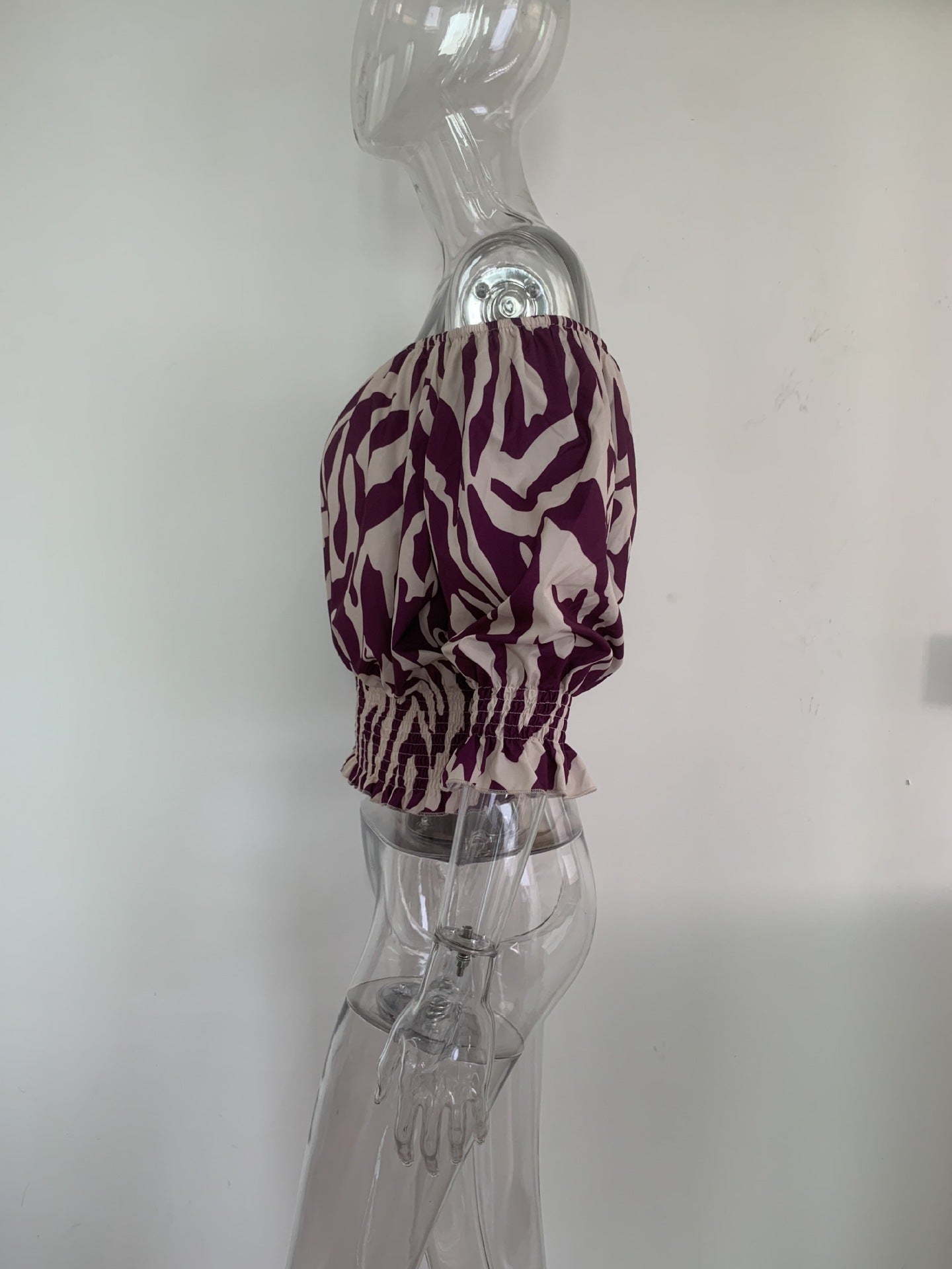 Summeroff Shoulder Loose Plus Size Short Sleeve Top 11