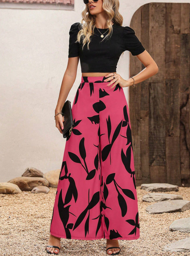 Women Spring Casual Wide Leg Pants 9