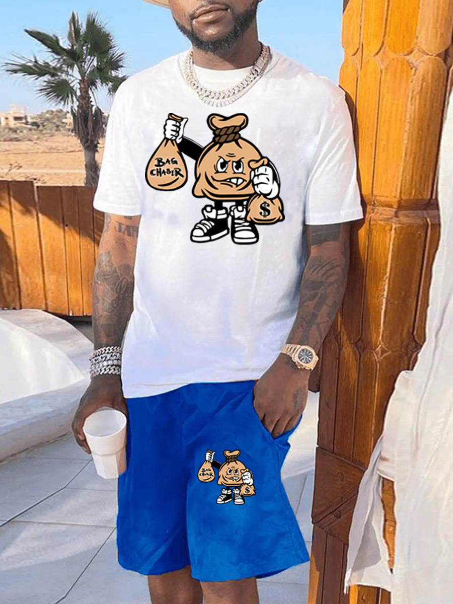 Men's Summer Print T-Shirt Set 5