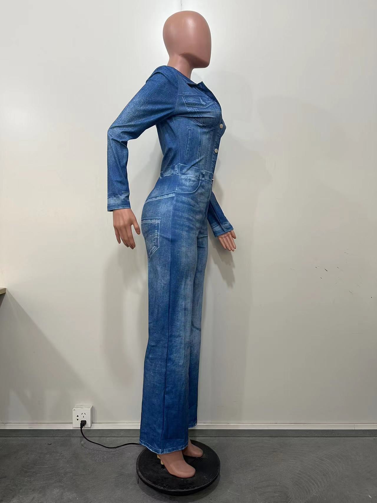 Autumn And Winter Women's Clothing Positioning Printing Jumpsuit 10