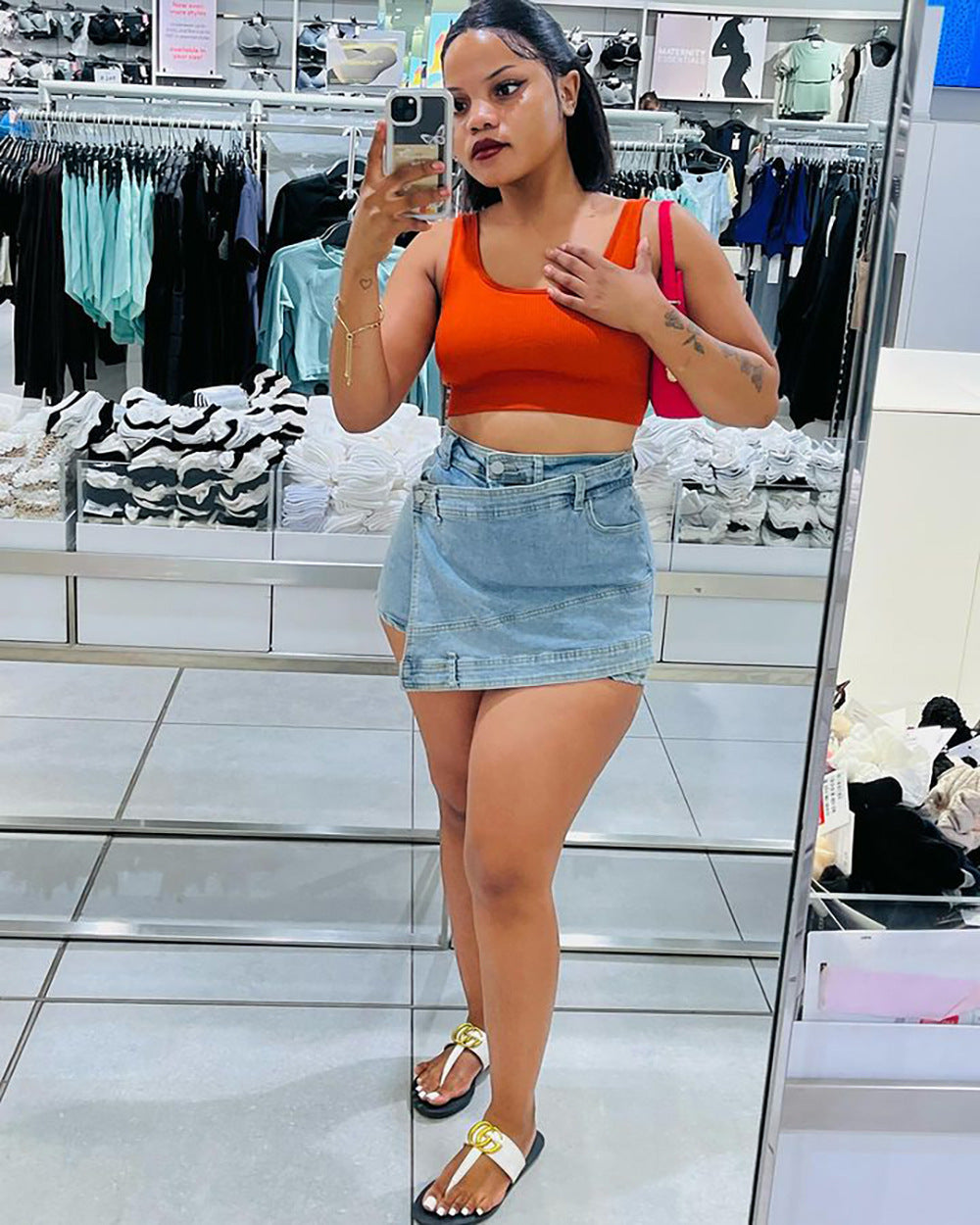 Plus Size Women Irregular Denim Pants 3