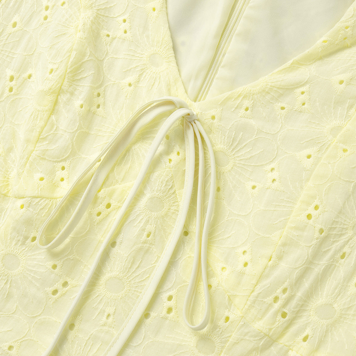 Women Summer Lace-Up Sexy Embroidered Dress 18