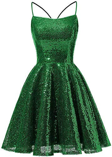 Sequined Evening Dress Strap A-Line Party Dress For Women（Processing time need 3-6 days） 23