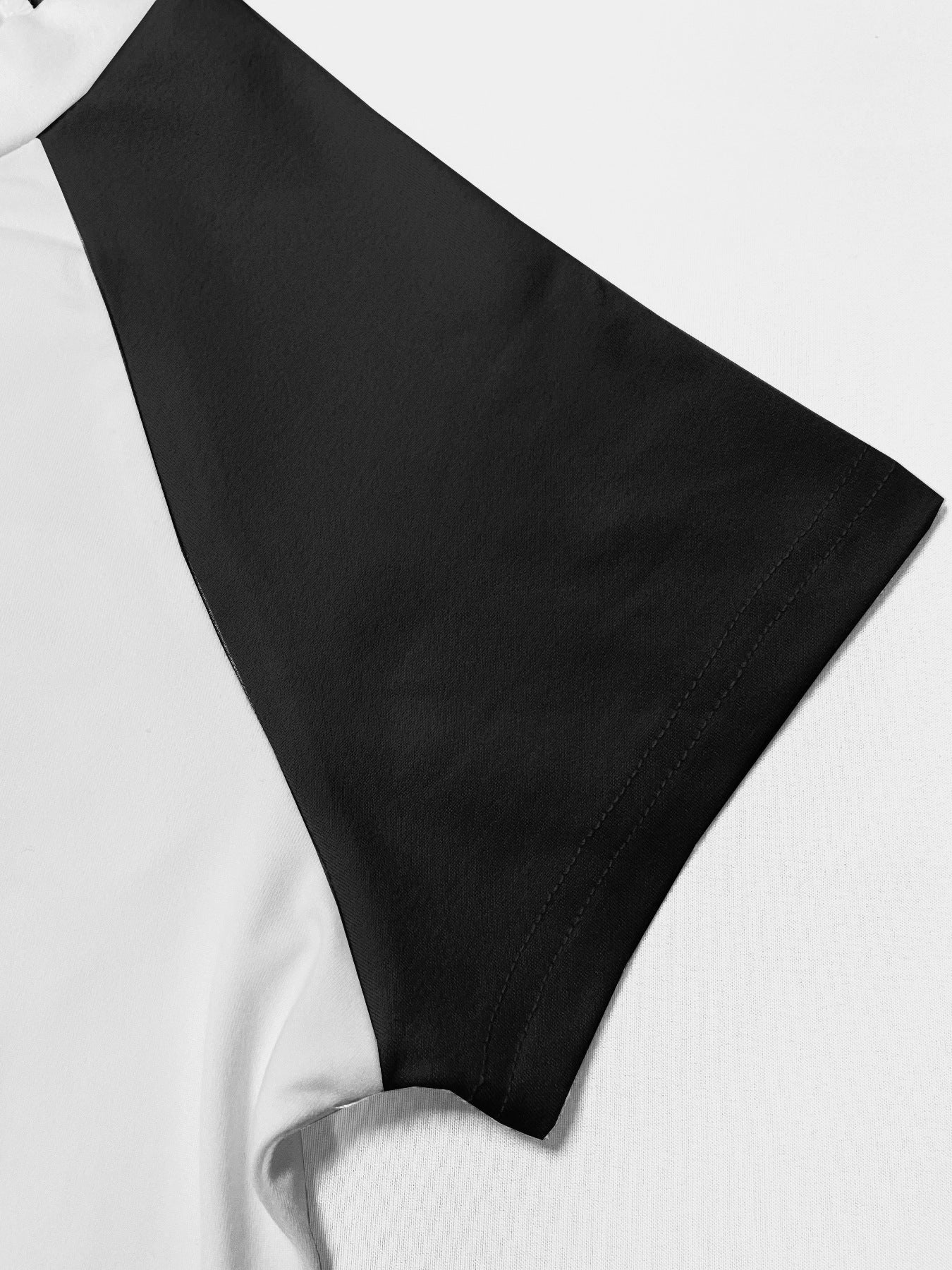 Street Color-block Short Sleeve High Waist Casual Sport Shorts Set with Headband 9