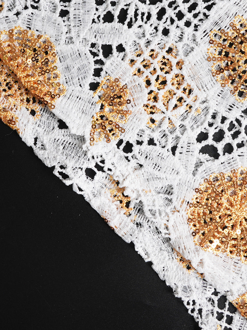 African Women's Clothing Plus Size Embroidered Lace Robe Dress 7