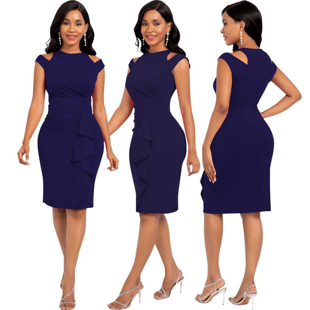 Women Sexy Solid Lace Dress 7