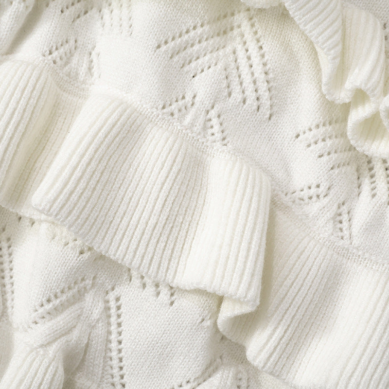 Women Summer Sexy Solid Multi-layered Ruffle Lace Shorts 30