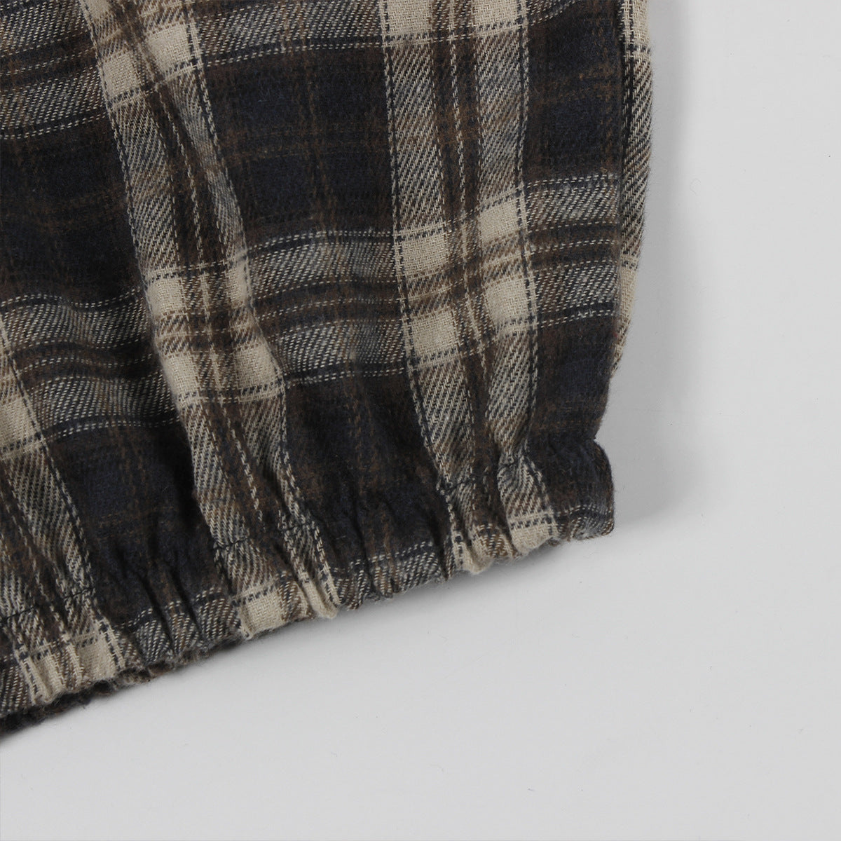 Fashionable print zipper short jacket top bubble short skirt Two Piece Set 13