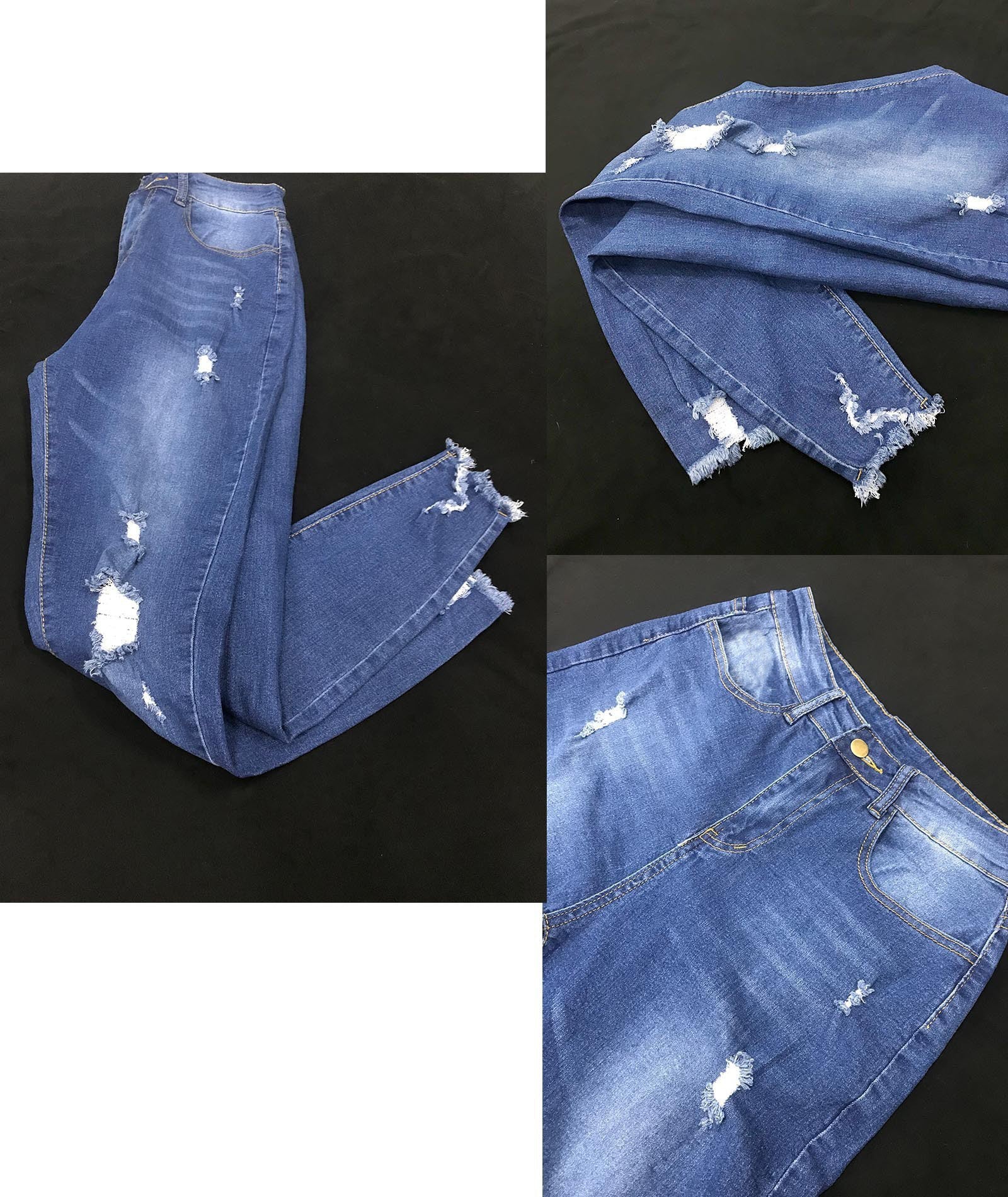 High Waist Stretch Slim Tight Denim Pants 18