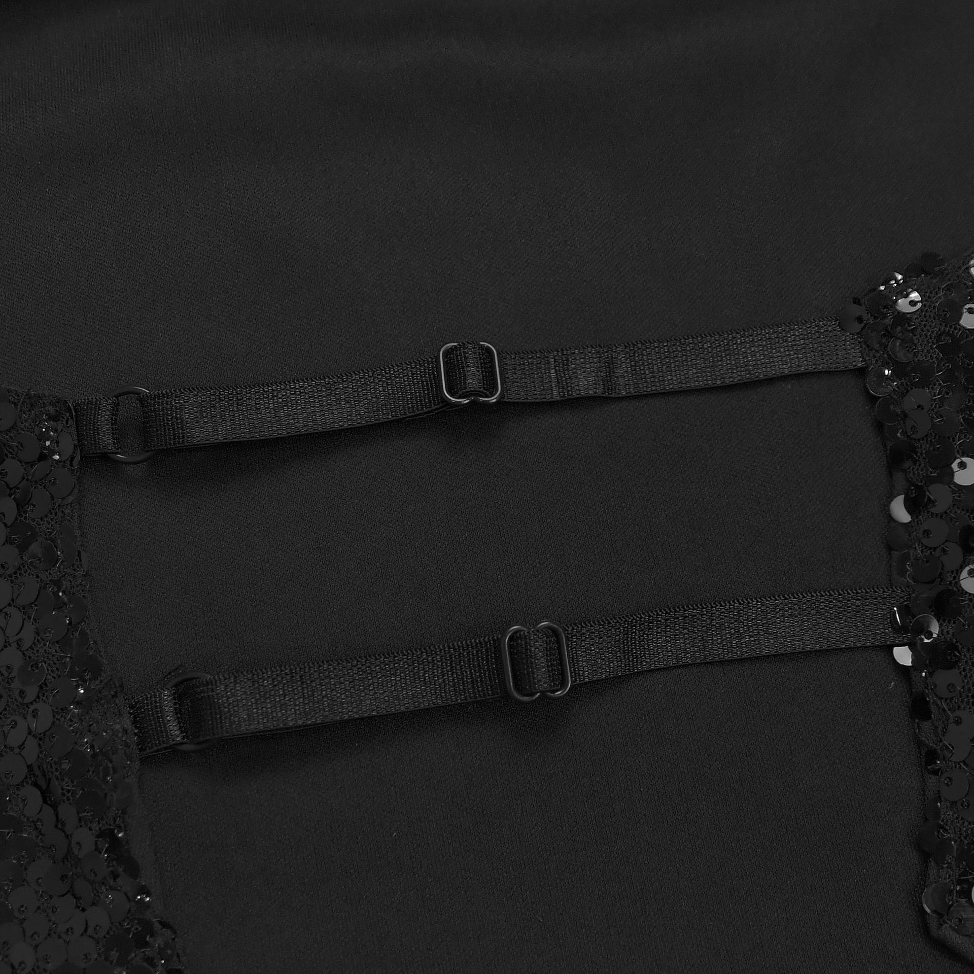 Fashion Women's Sexy Low Back Sequin Top Short Skirt Two-Piece Set 20