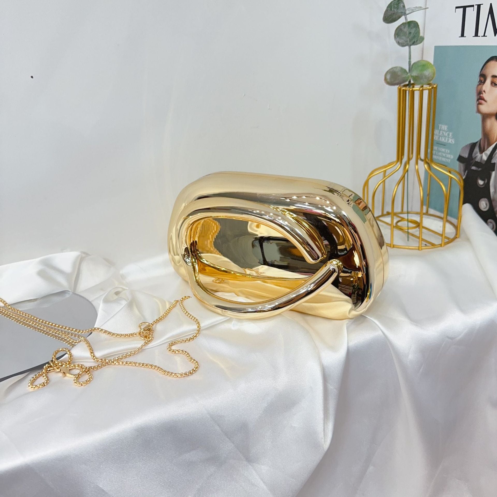 Women Glossy Square Bag Single Shoulder Crossbody Bag 5