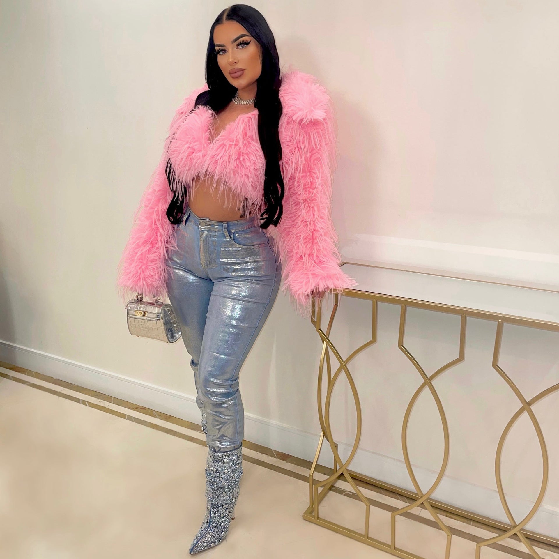 Women's Sexy Faux Fur Jacket 10