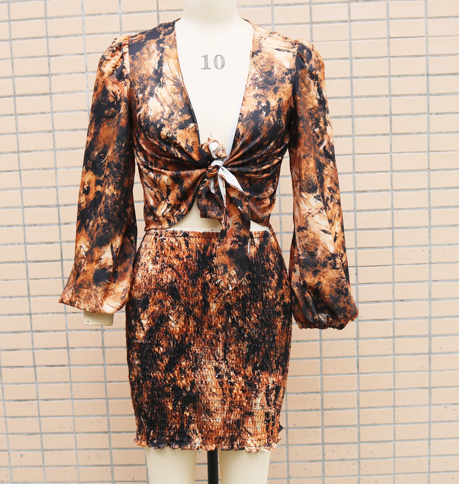 Women Top + Skirt Two Piece Set 10