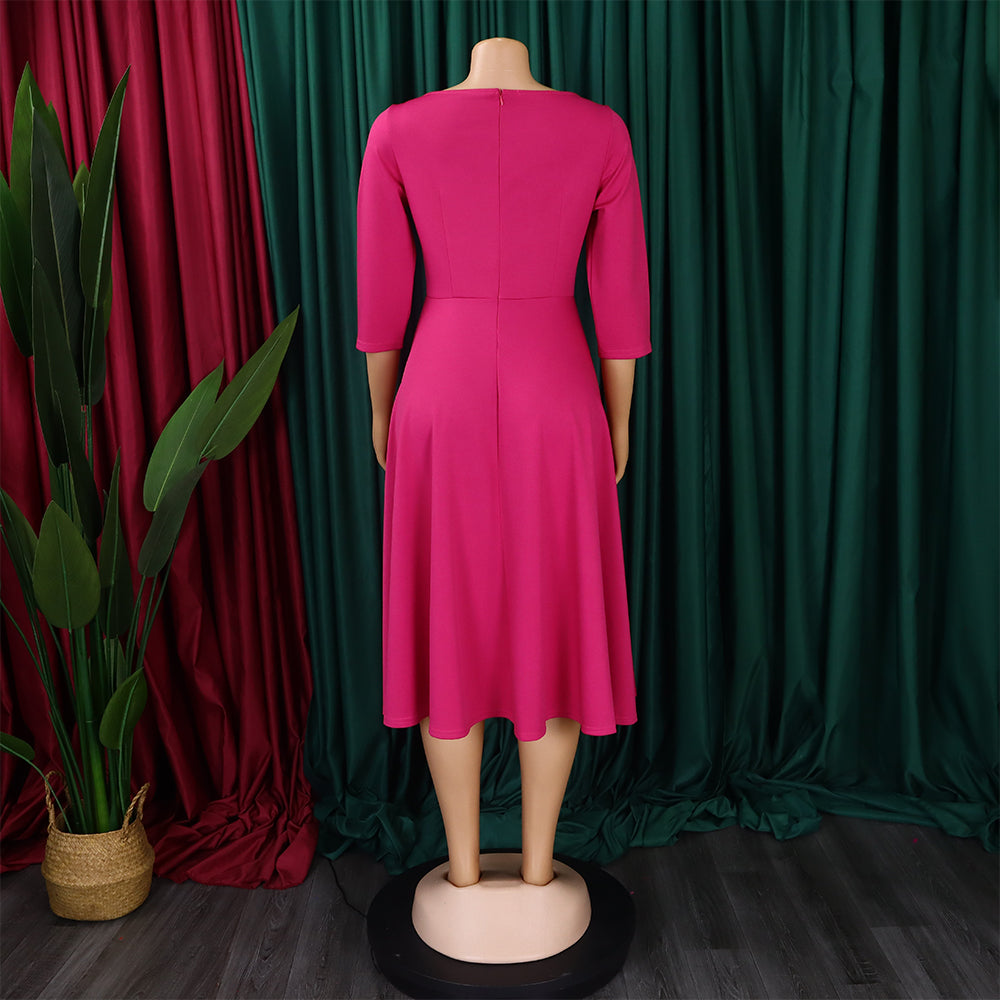 Women Autumn and Winter Pocket African Dress 21