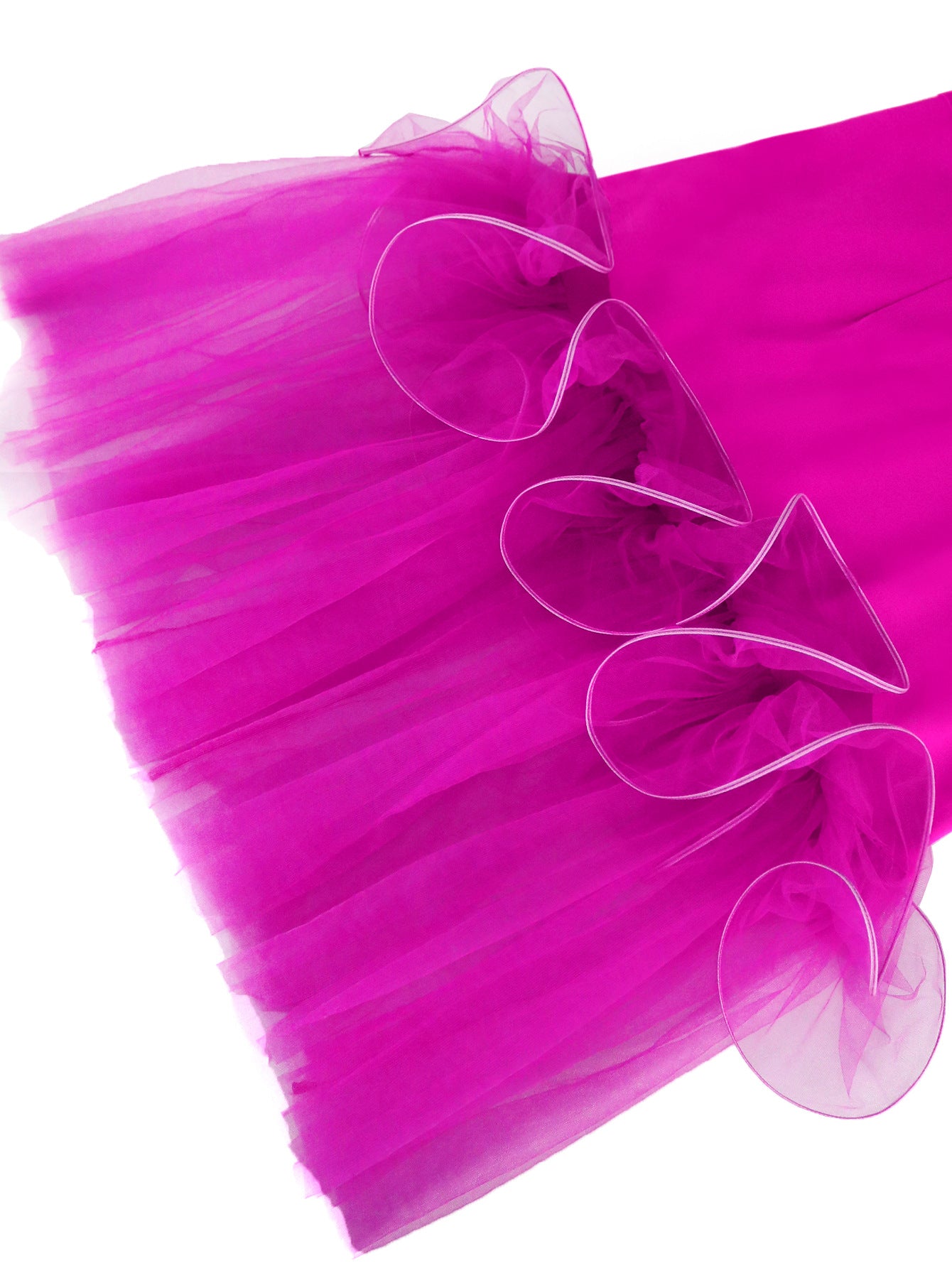 Fashion V-Neck Puff-Sleeve Mesh Patchwork Fashion Fishtail Party Dress 12