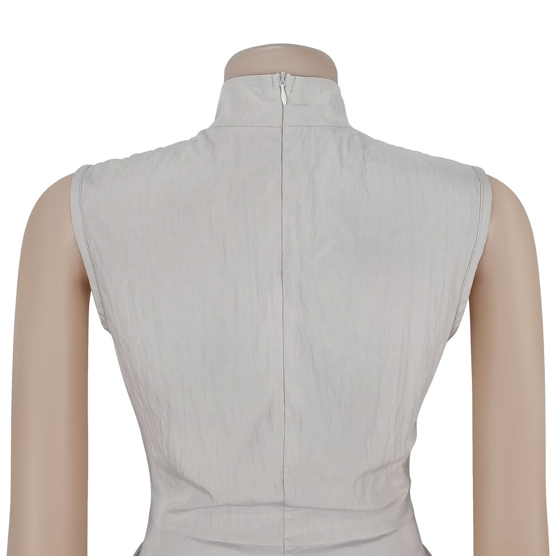 Women sexy solid lace-up sleeveless top and Pant Two Piece Set 14