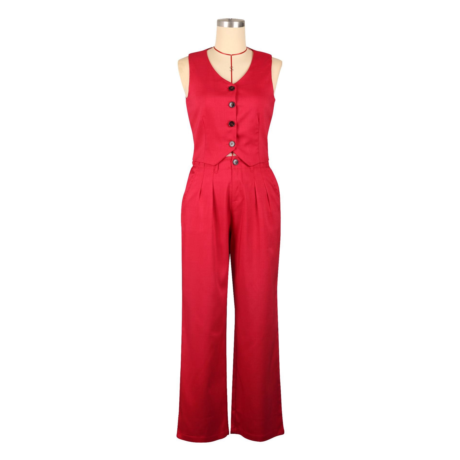 Women vest and vest two piece set 28