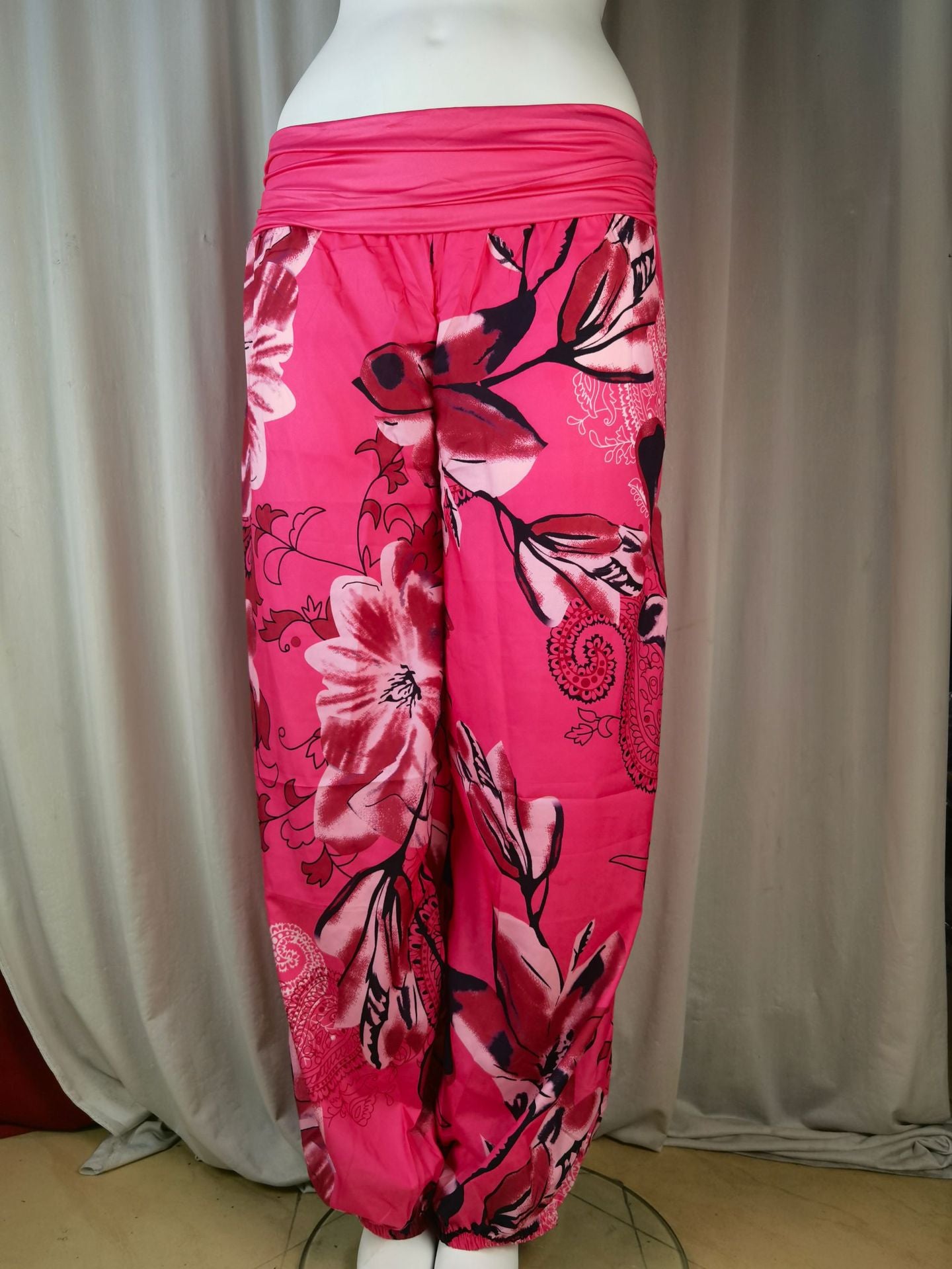 Women Printed Casual Wide-Leg Pants 56