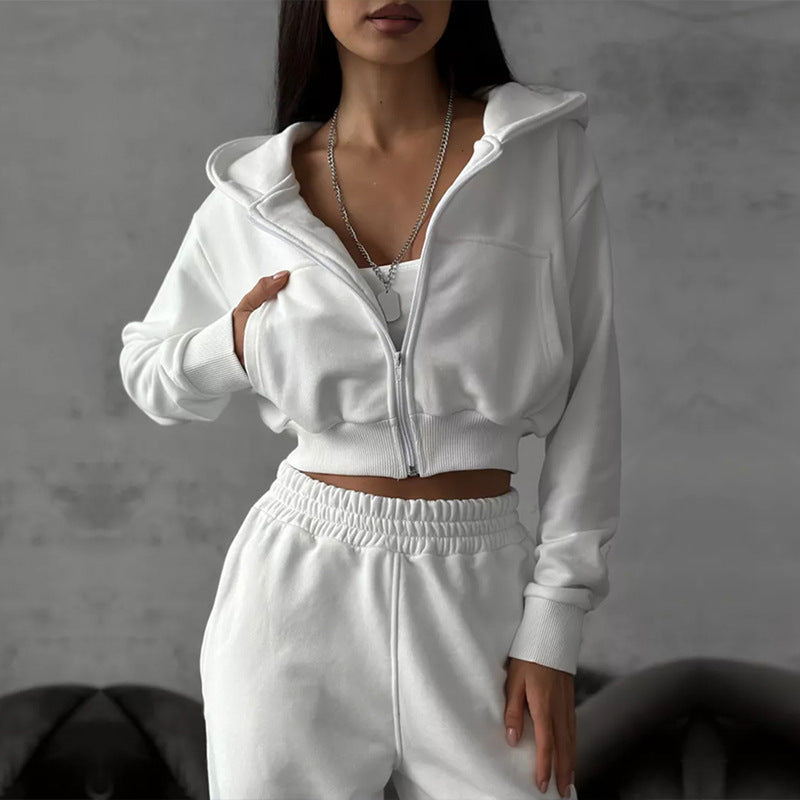 Women Casual Long Sleeve Hoodies and Sports PantsTwo Piece Set 8