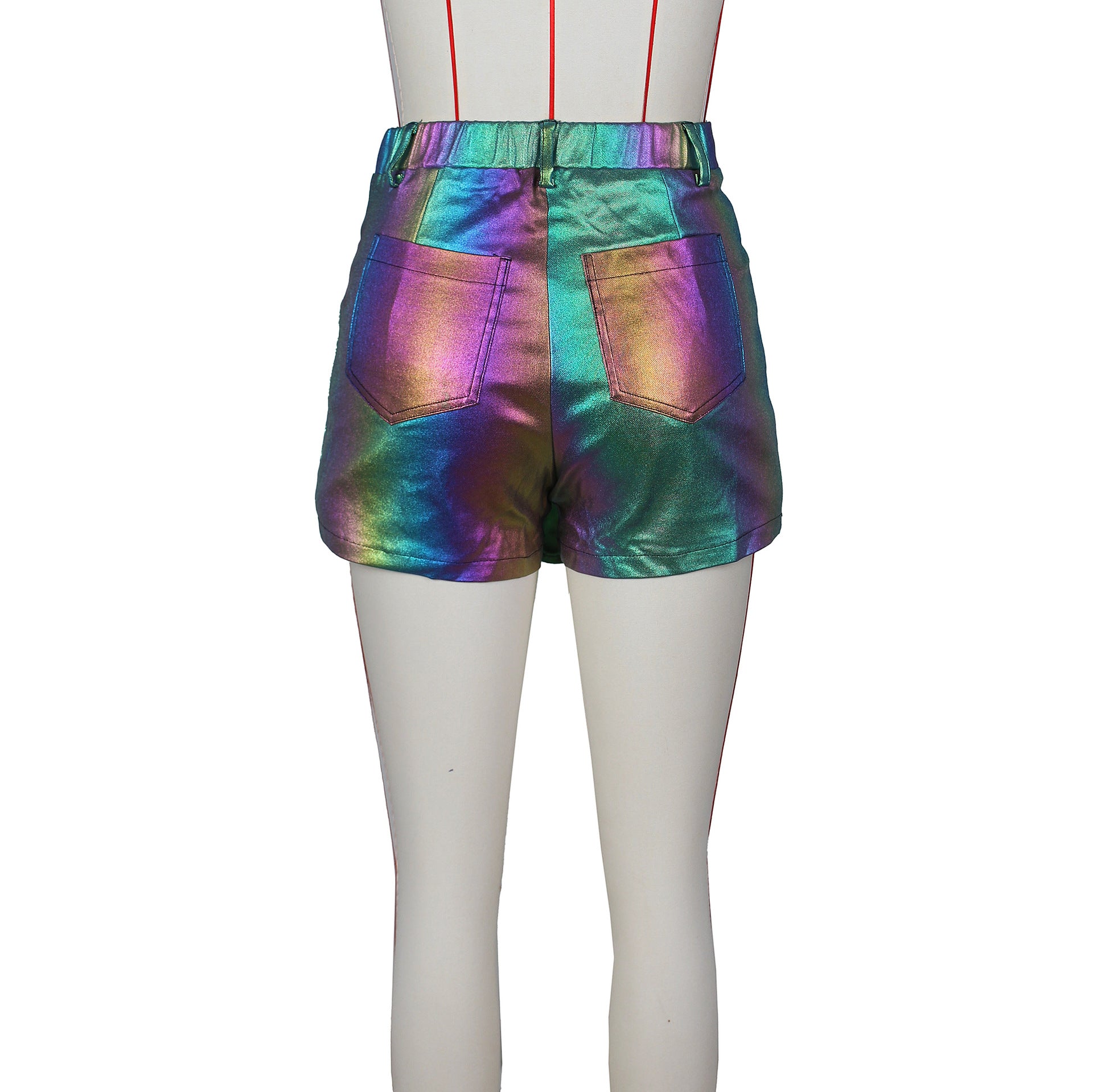 Women's Summer Fashion High Stretch Irregular Pocket Cargo Shorts 19