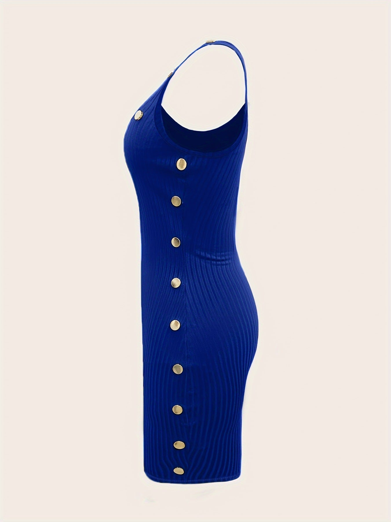 Summer  Street Solid Color Strap Sexy Women's Bodycon Dress 7