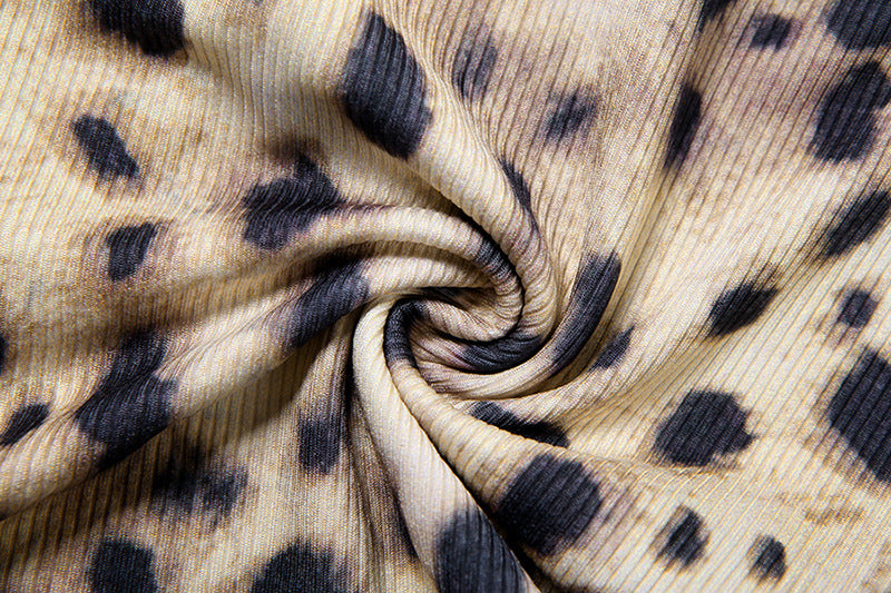 Women's Spring Leopard Print Slim Fitted Camisole and Casual Shorts Set 26