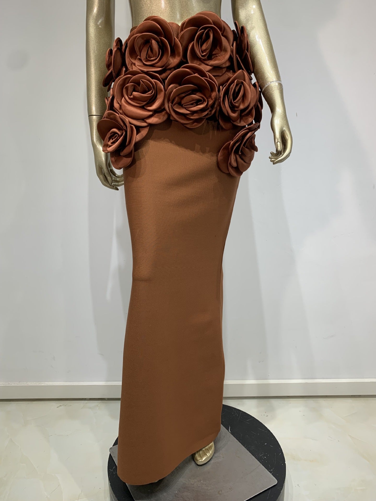 Floral Bustier Top & Long Skirt Beach Party Outfit 19