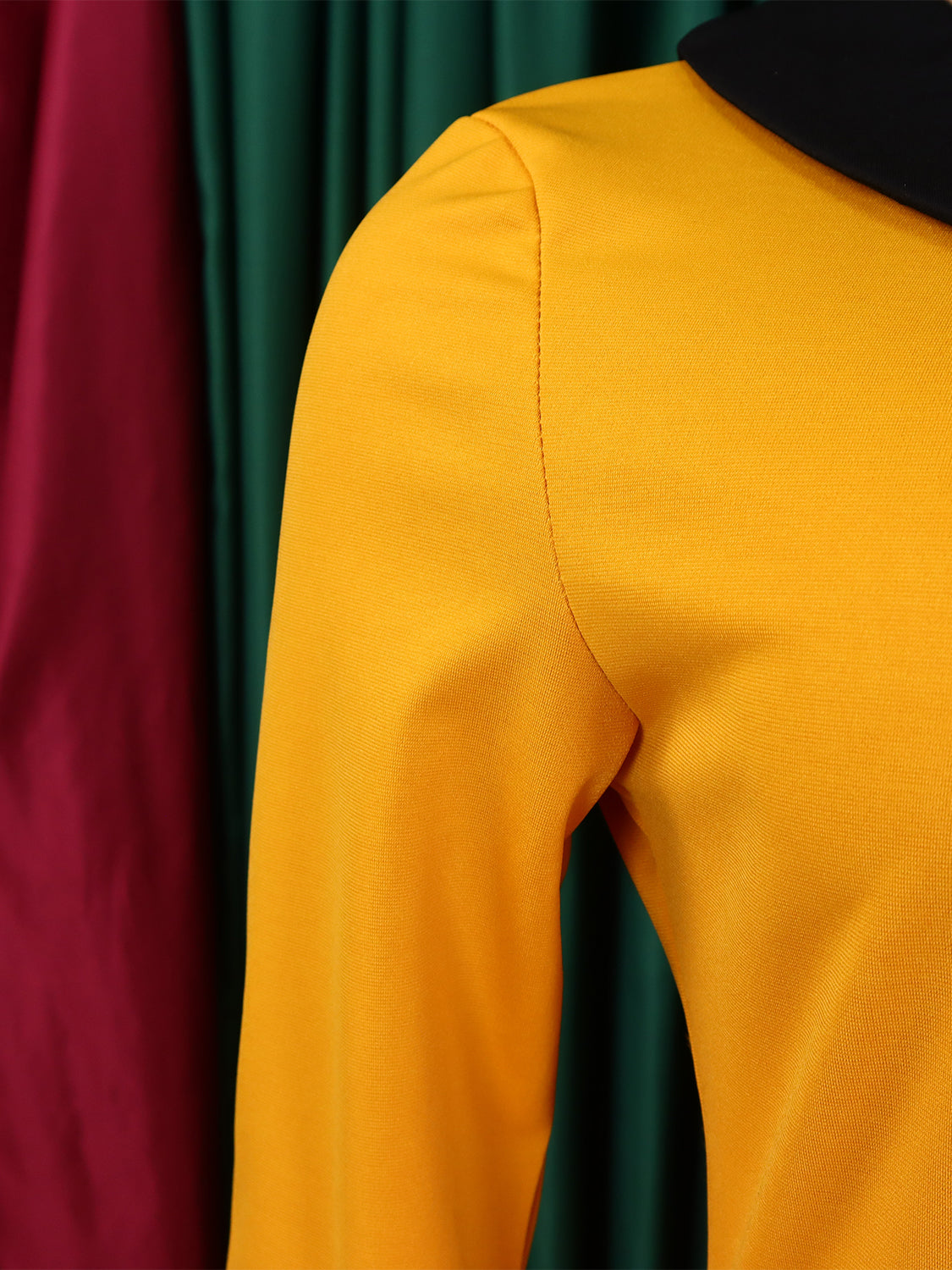 African Women Solid Long Sleeve Turndown Collar Elegant Dress 18