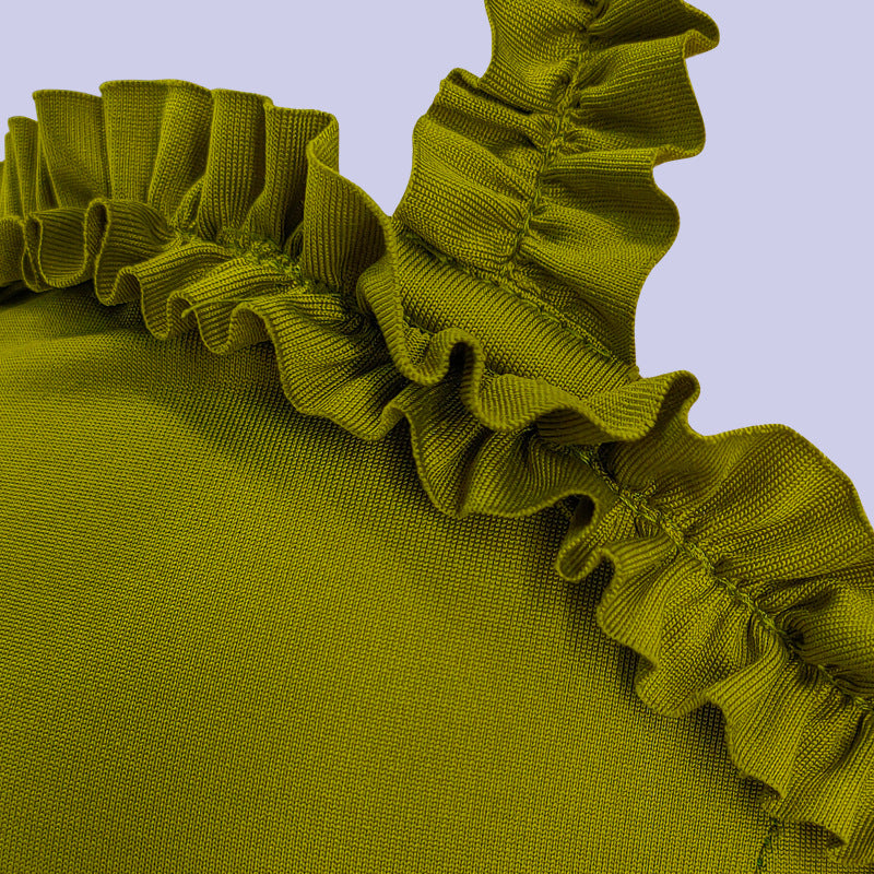 Plus-Size Women's Strapless Halter-Neck Dress 5