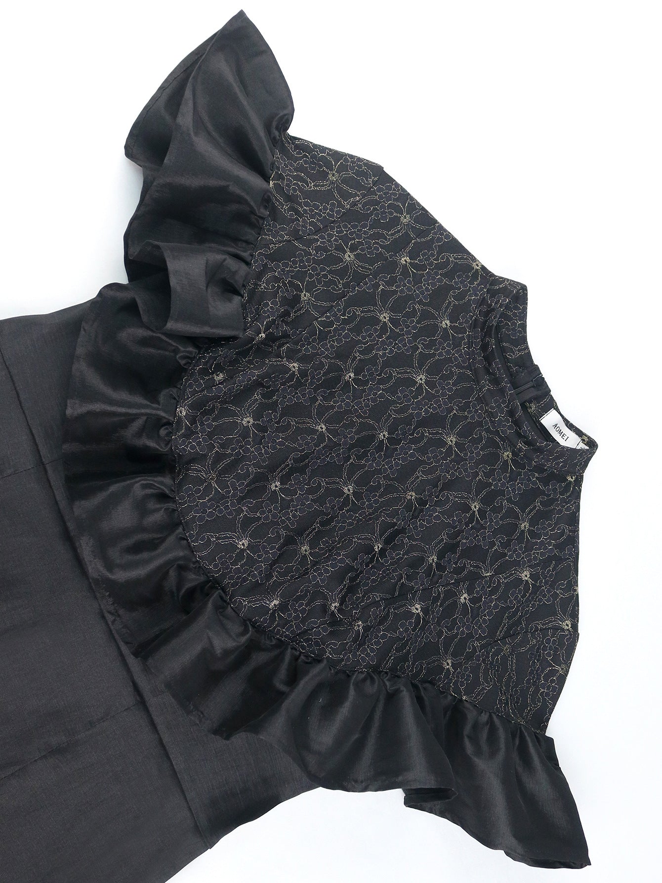 Elegant Chic Half Turtleneck Lace Party Dress 7