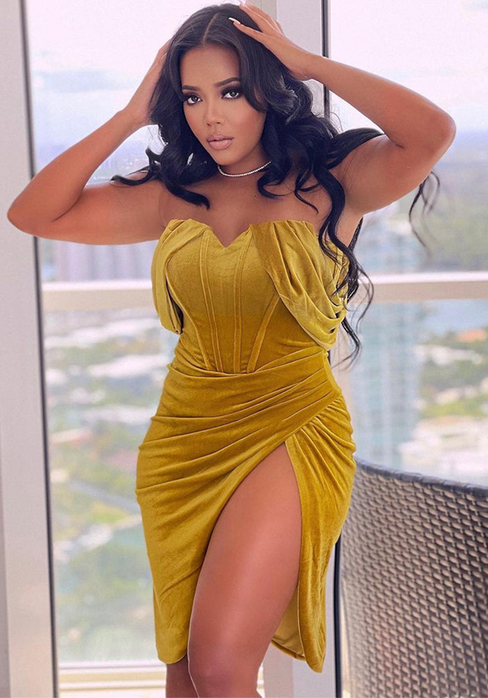 Women Sexy Off Shoulder Irregular Dress