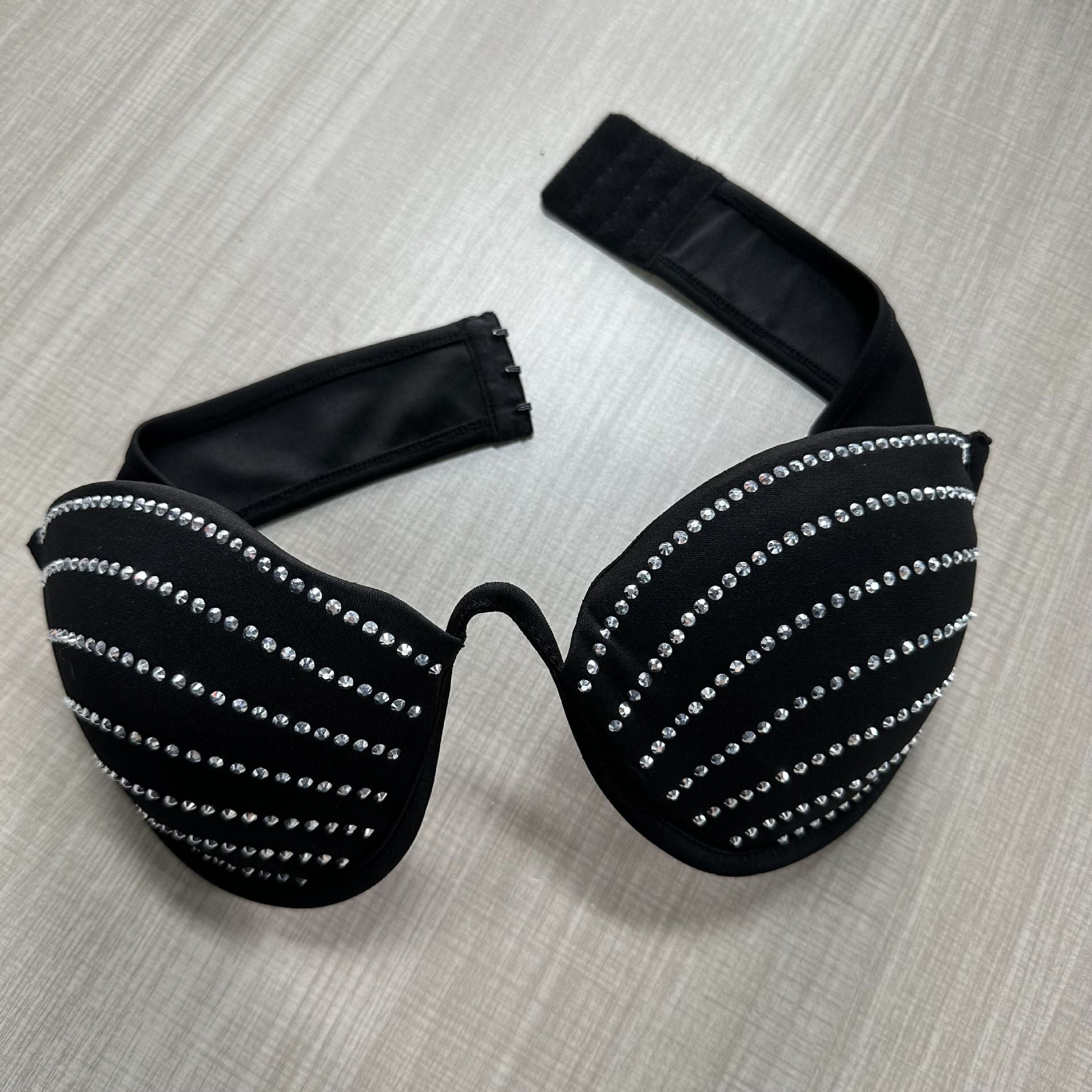 Sexy Solid Color Beaded Bra Blazer Dress Two-Piece Set 17