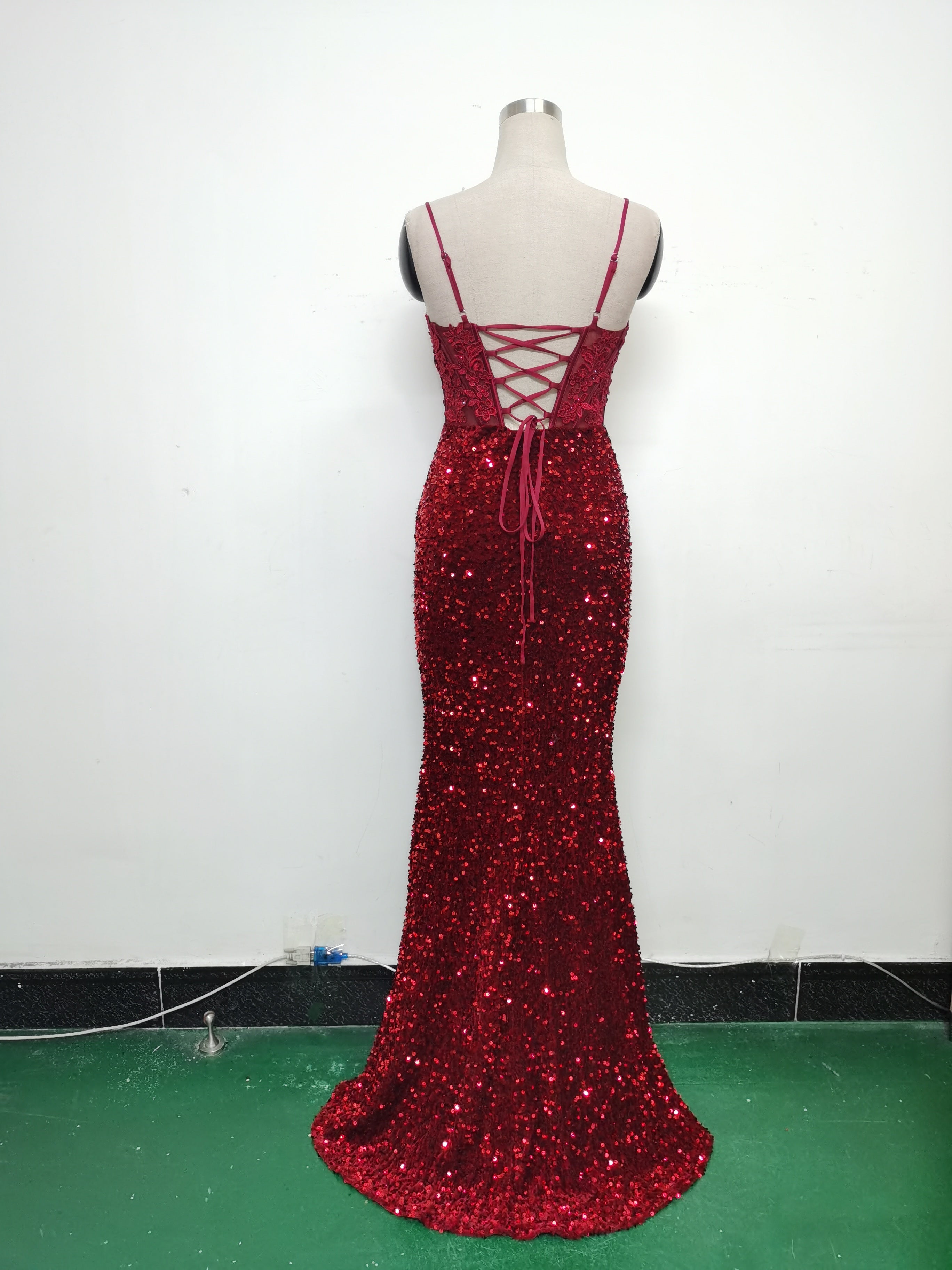 Women Palace Fishbone Vest Beaded Customized Strapless Evening Dress 17