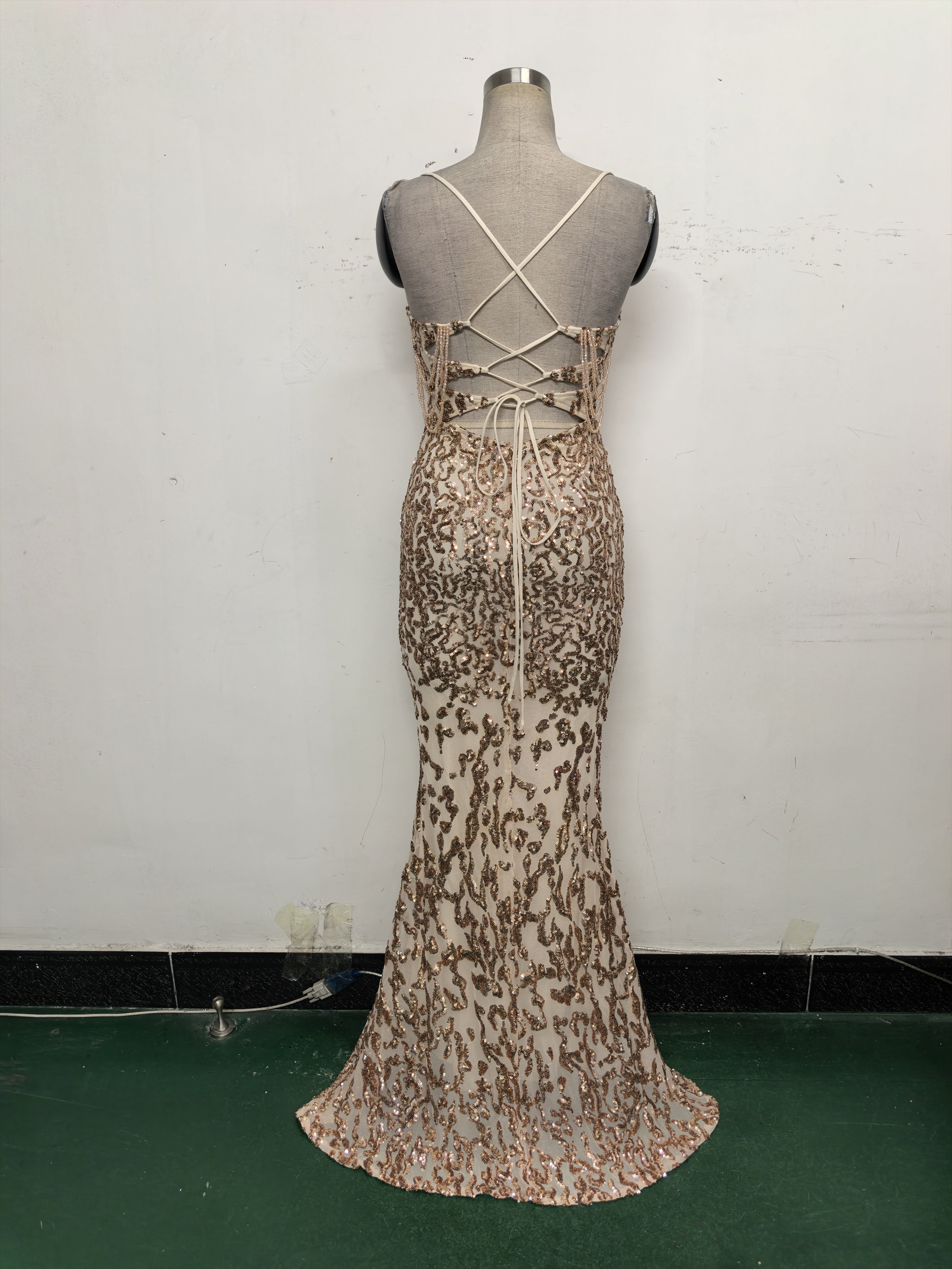 Women crystal diamond sequin embroidery Formal Party evening dress 33