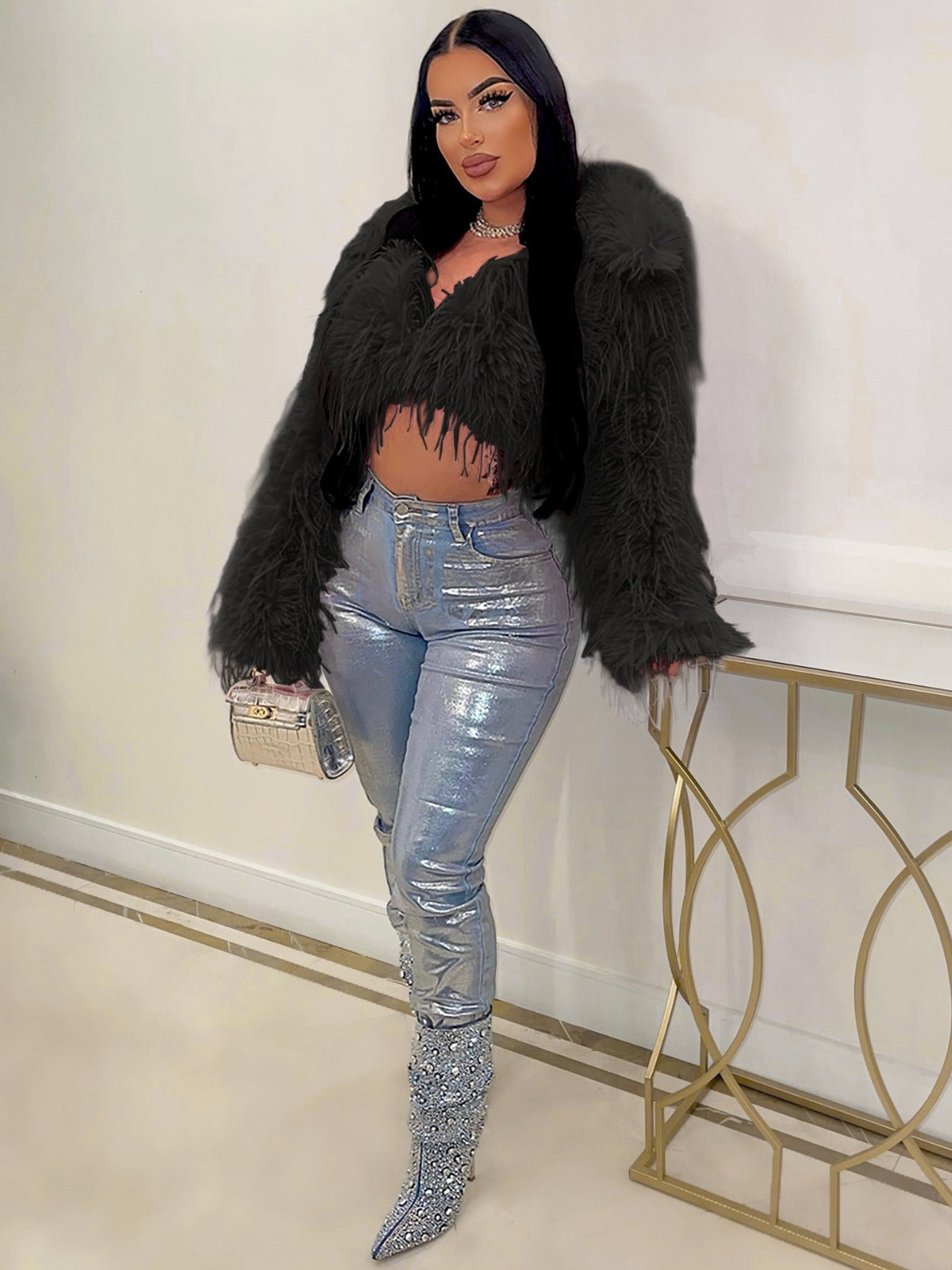 Women's Sexy Faux Fur Jacket 5