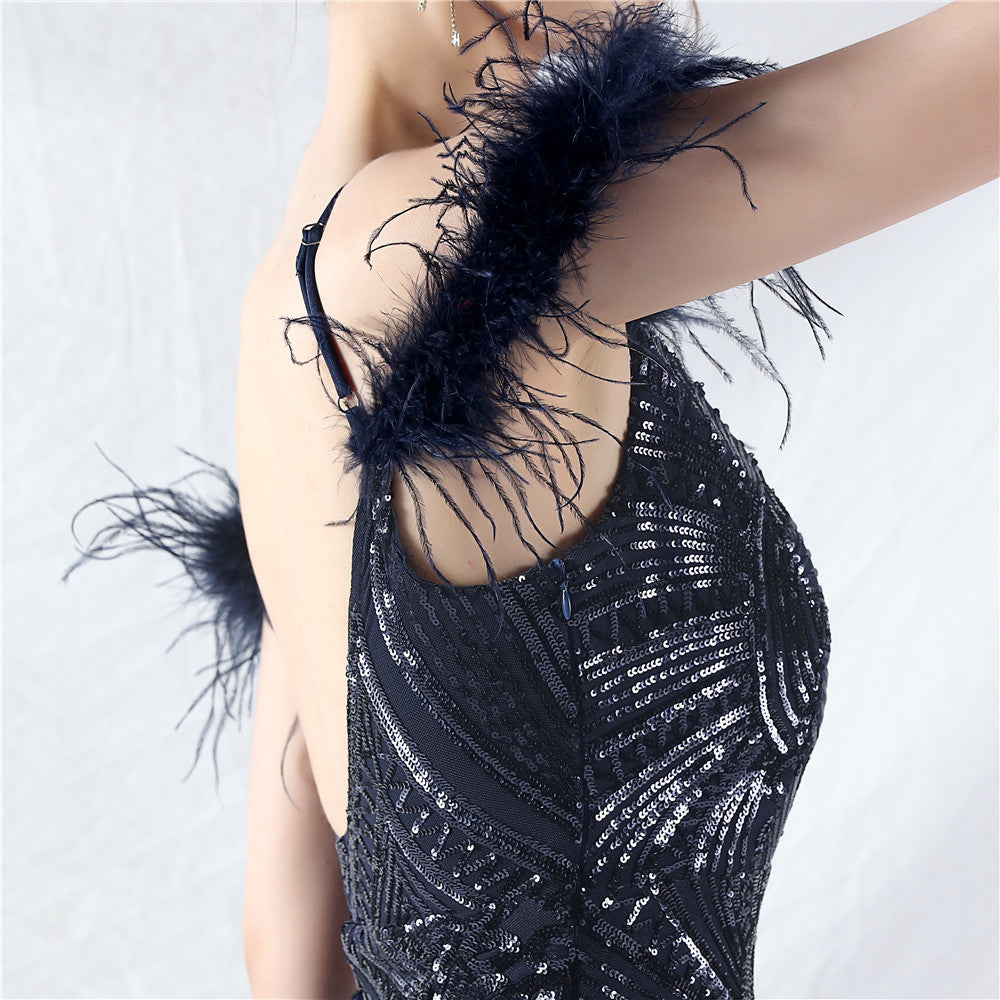 Elegant Luxury Sequins Evening Dress 65