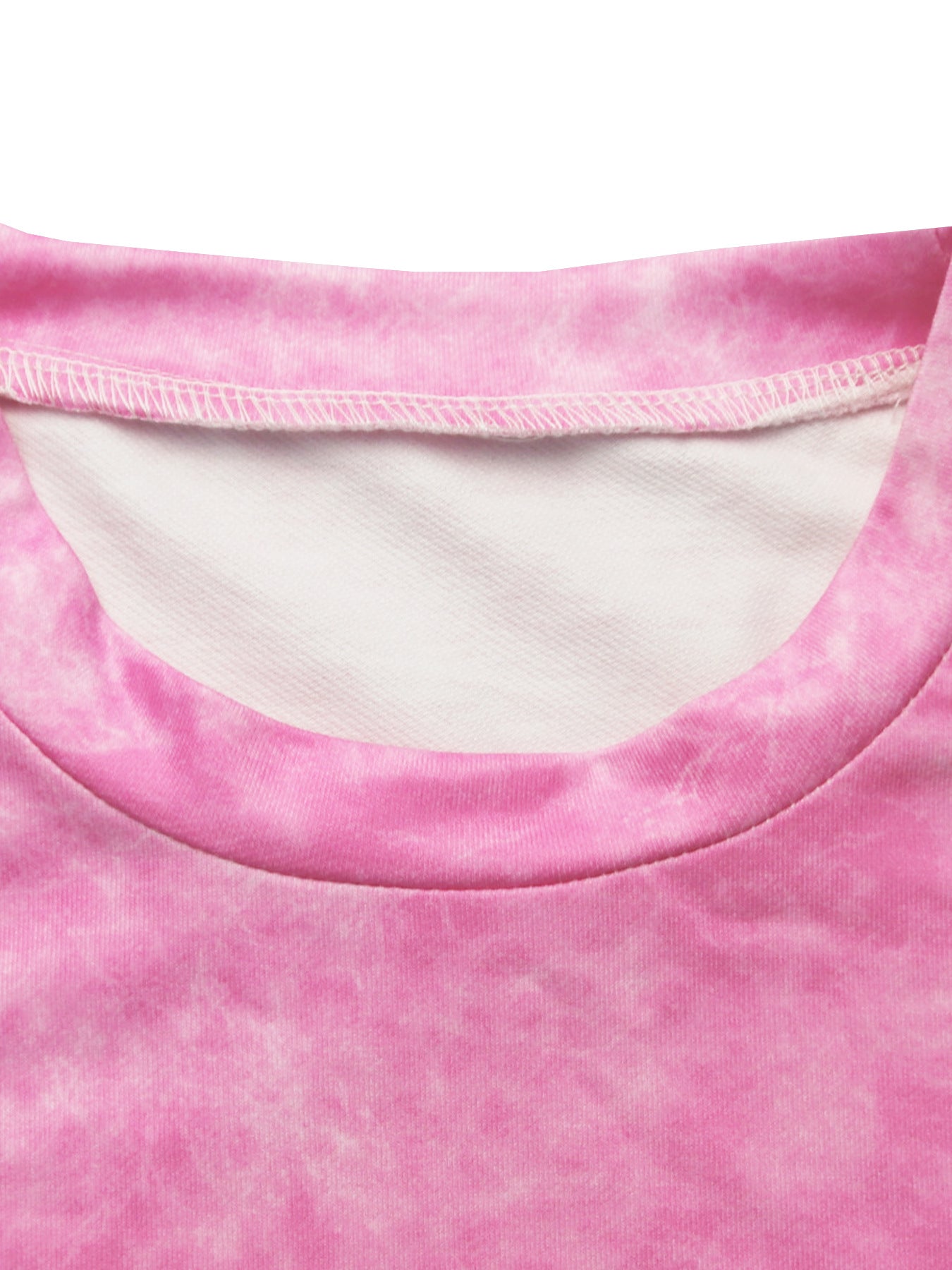 Women Casual Round Neck Top Lace-Up Pant Two-piece Set 14