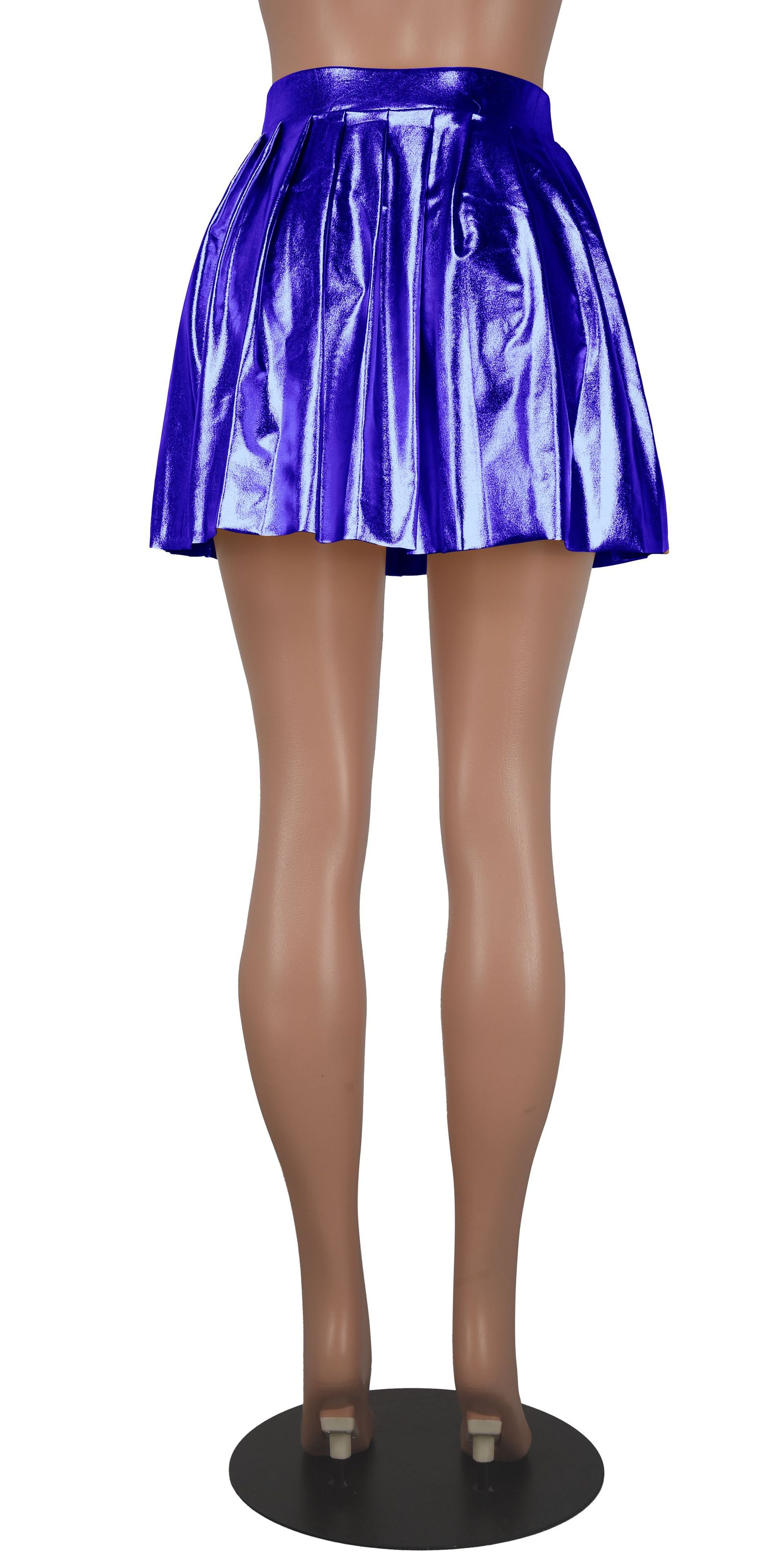 Women's Fashion Sexy Shiny Pleated Skirt For Women 23