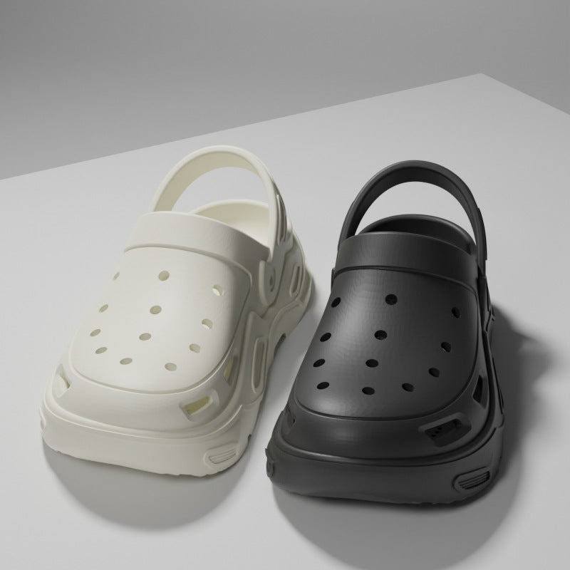 Men's Croc Shoes Trendy Summer Beach Sandals Eva Couple Slippers Non-Slip Outdoor Wear 4