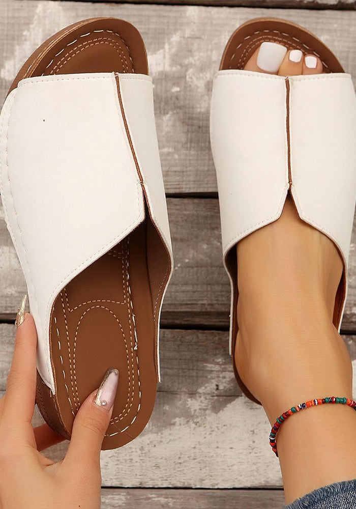 Women Spring Summer Thick Bottom Simple Casual Outdoor Wear Slippers