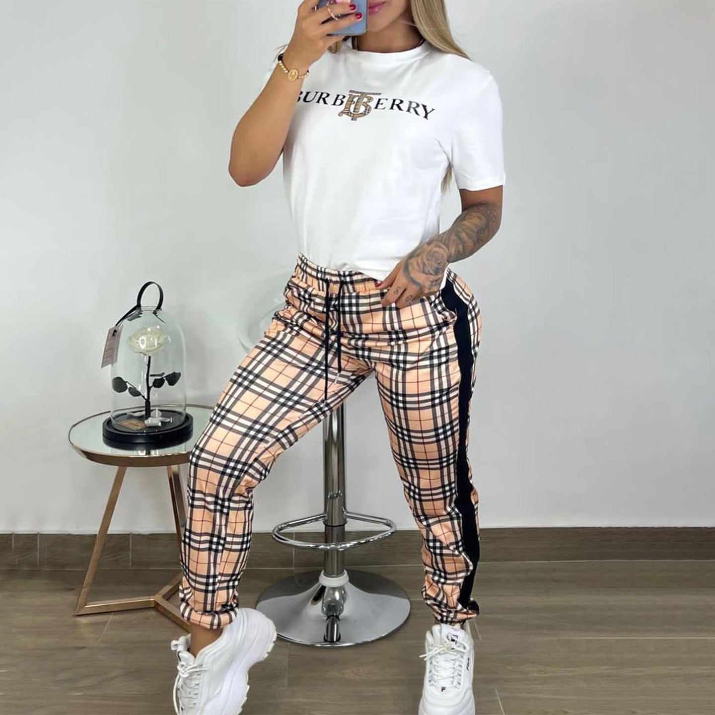 Women Casual Top and Pants Two-Piece Set 3