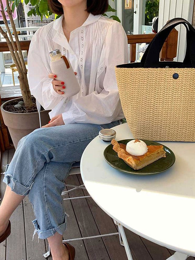 Ladies Beach Holidays Summer Rustic Tote Straw Bag 10