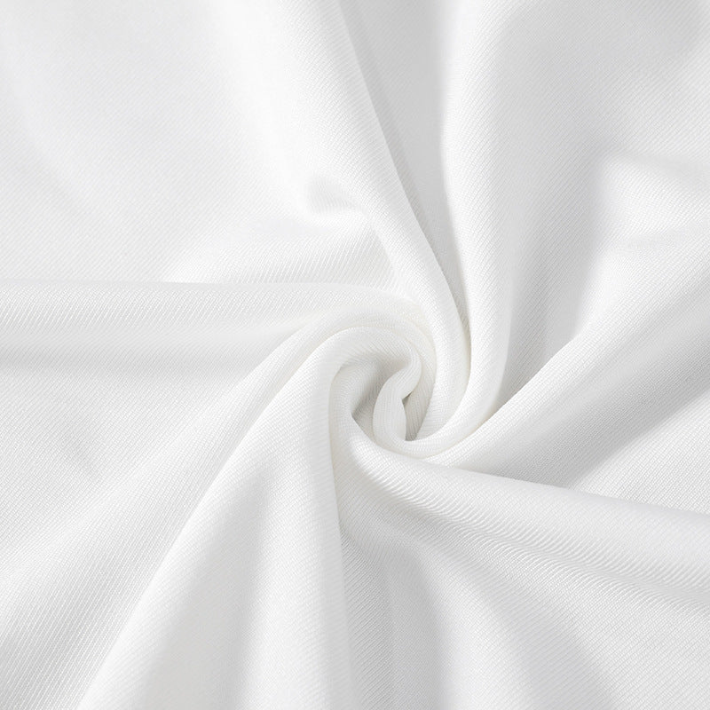 Women's Summer Solid Color Chic Elegant Strapless High Waist Long Dress 16