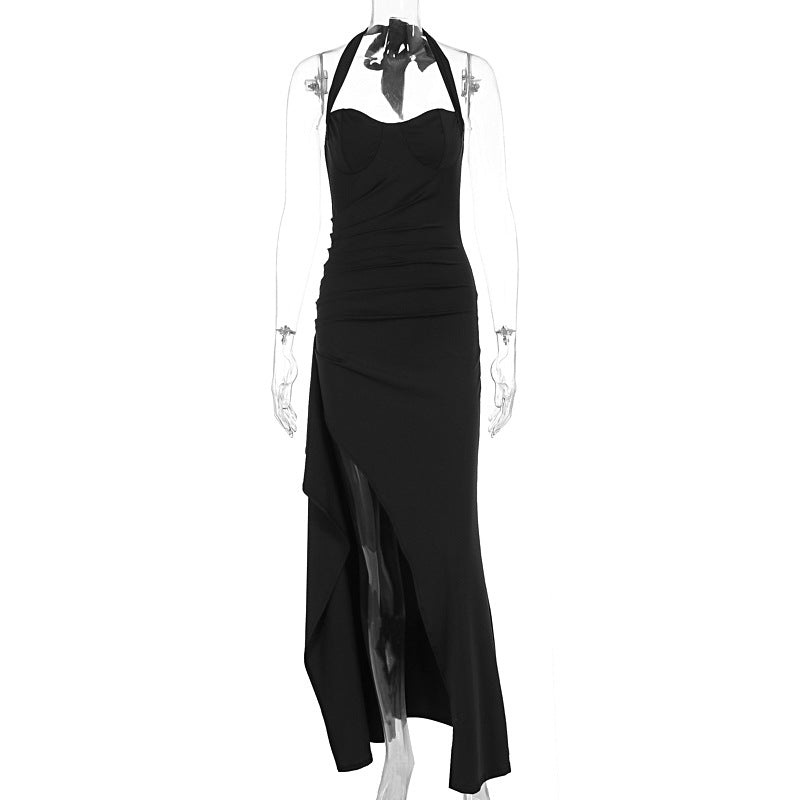 Summer Sexy High-Slit Tie-Waist Formal Gown 7