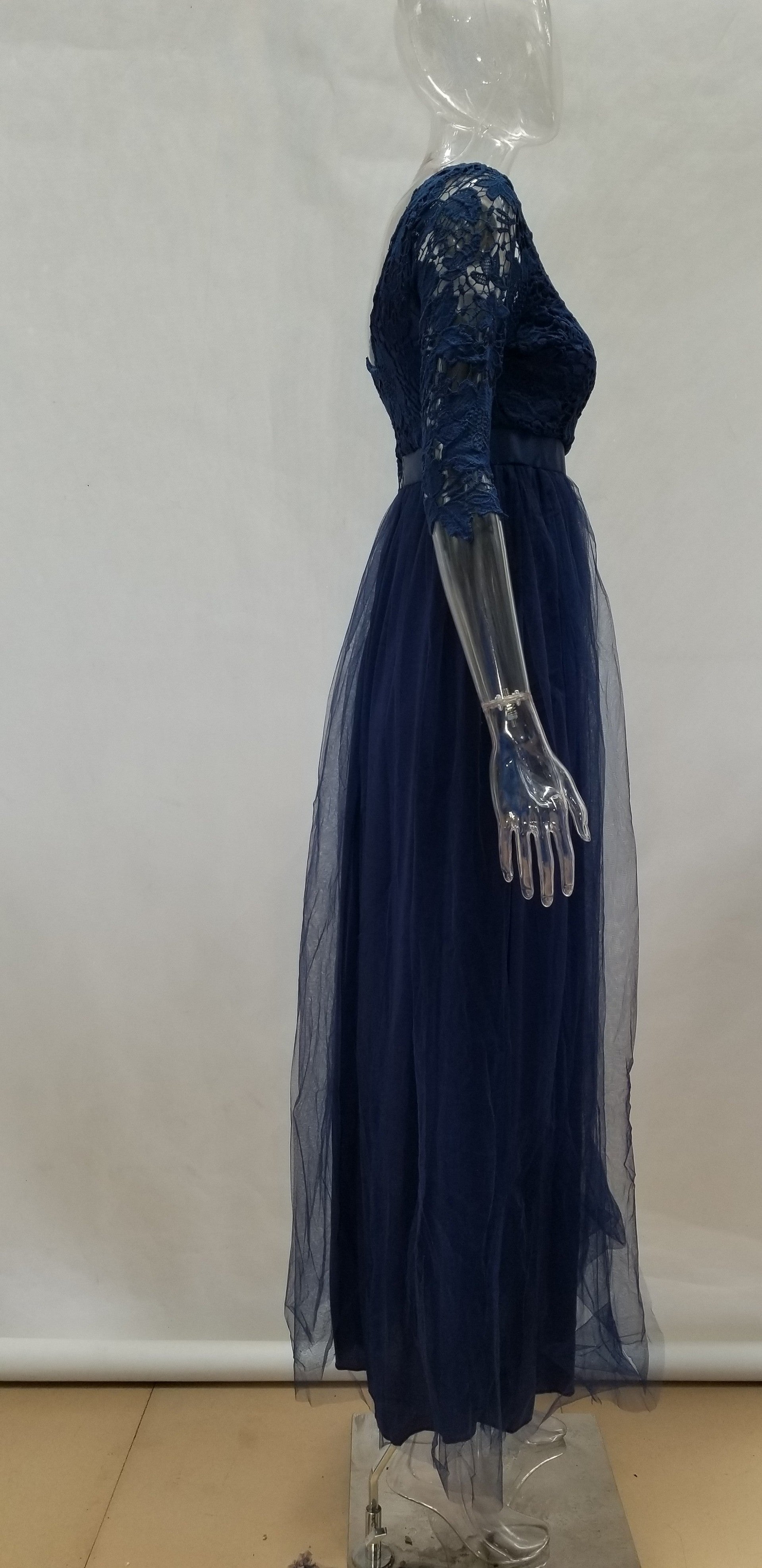 Women chiffon Maxi evening dress 16