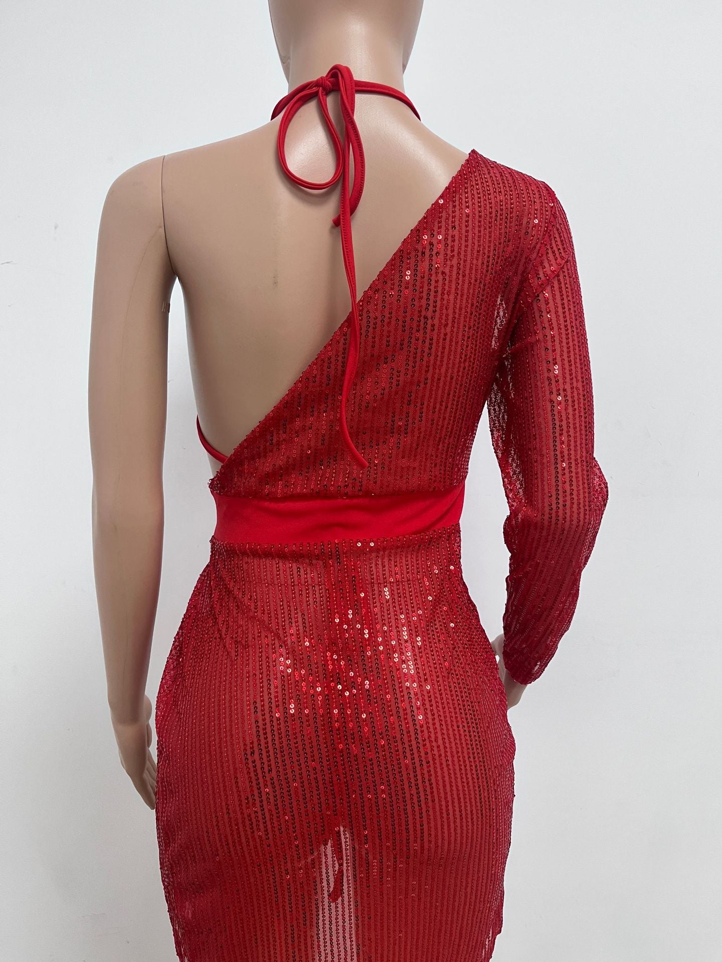 Skirt Summer Women's Sequin Bra Long Sleeve Low Back Dress Nightclub Two Piece Set 28