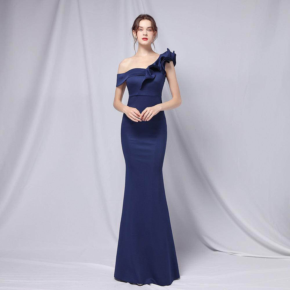 Summer Formal Off-Shoulder Long Mermaid Evening Dress 12